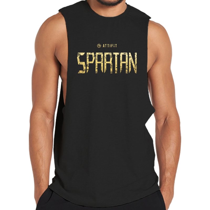 Cotton Spartan Men's Fitness Tank Top tacday
