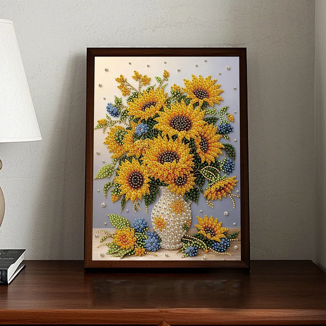 Pearl Painting Kit for Adults Sunflower Rhinestone