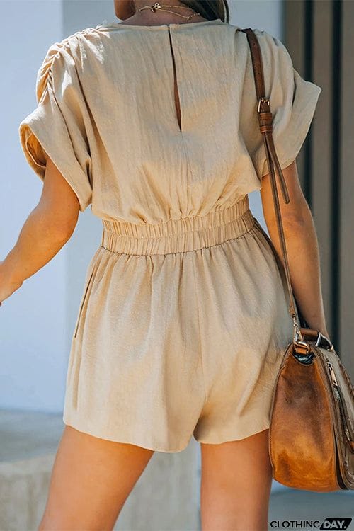 Any Occasion V Neck Bat Romper