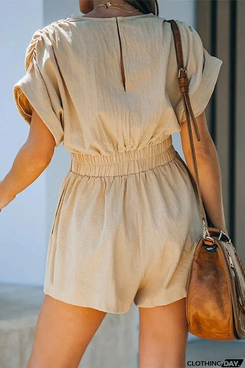 Any Occasion V Neck Bat Romper