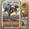 4PCS Western Cowboys Pioneers Indian - Vintage Metal Signs Set - 20*30cm/30*40cm - Western