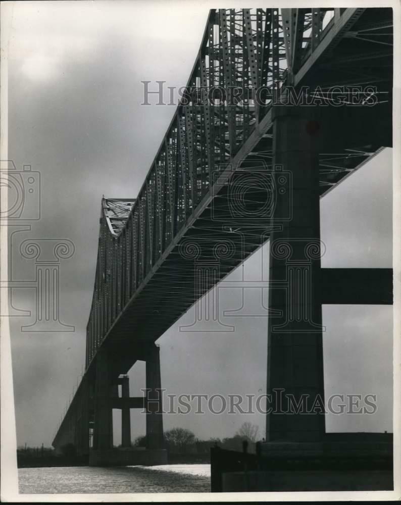 Press Photo Poster painting Greater New Orleans Mississippi River Bridge - nod01346