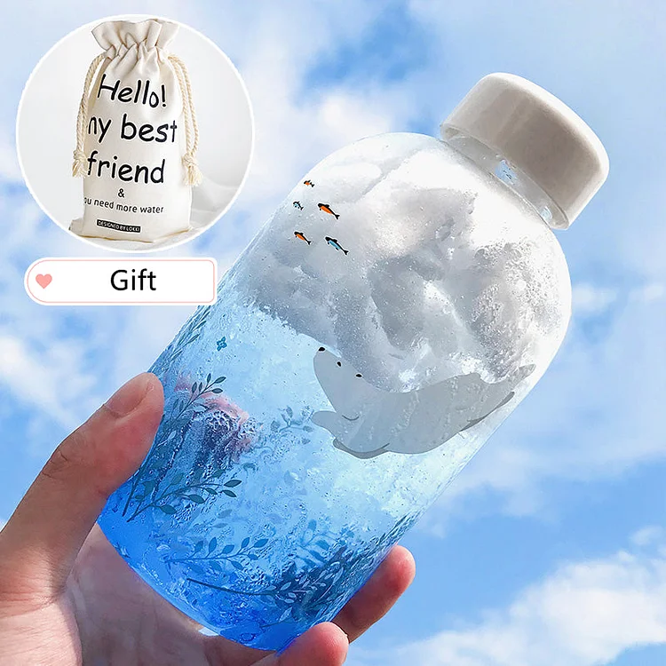 Polar Ocean Gradient Glass Bottle