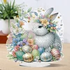 DIY Easter Rabbit Egg Diamond Painting Acrylic Desktop Decor