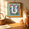 Butterfly Flower U 5D Partial Drill DIY Diamond Painting Kit 30*30cm