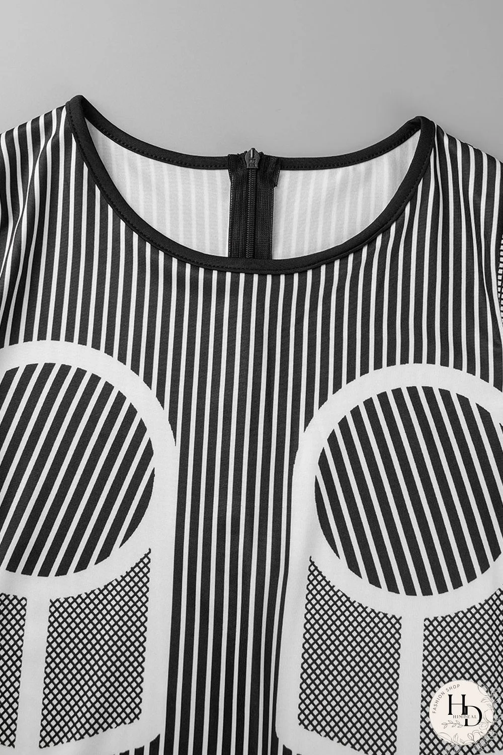 Pink Sexy Striped Print Patchwork O Neck Skinny Jumpsuits