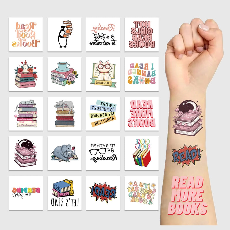 Book Letter Paper Tattoos & Body Art 1 Set