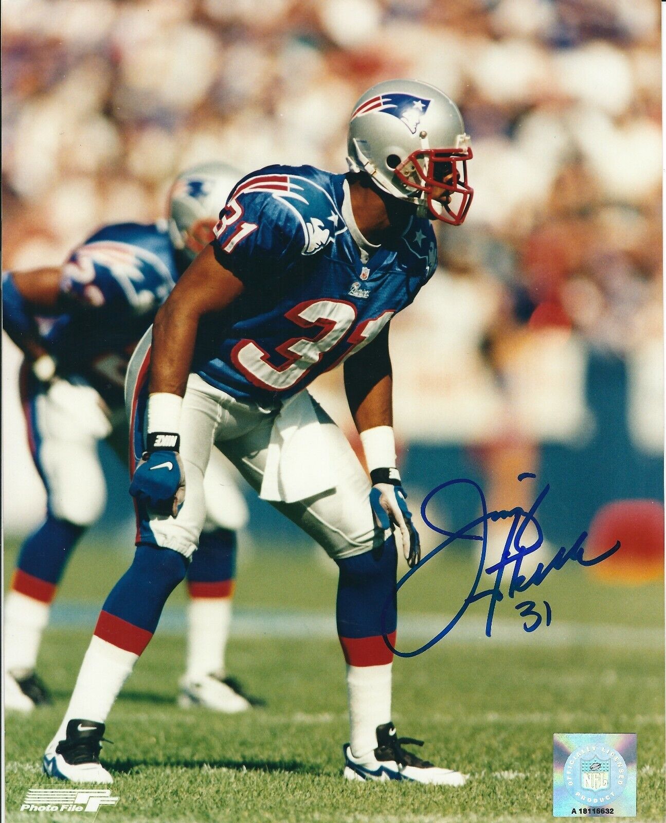 Autographed JIMMY HITCHCOCK New England Patriots 8x10 Photo Poster painting - w/COA