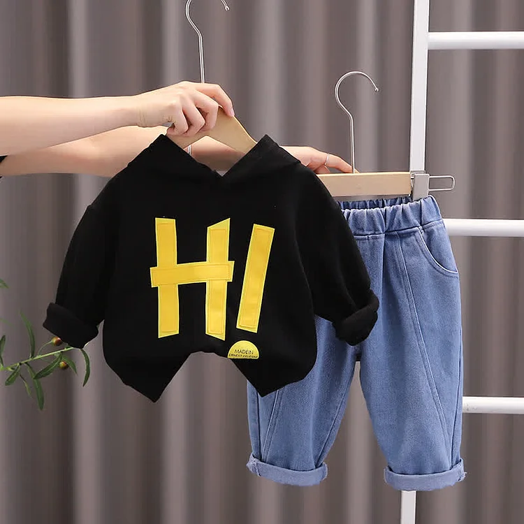 HI Baby Toddler Hoodie and Jeans Set