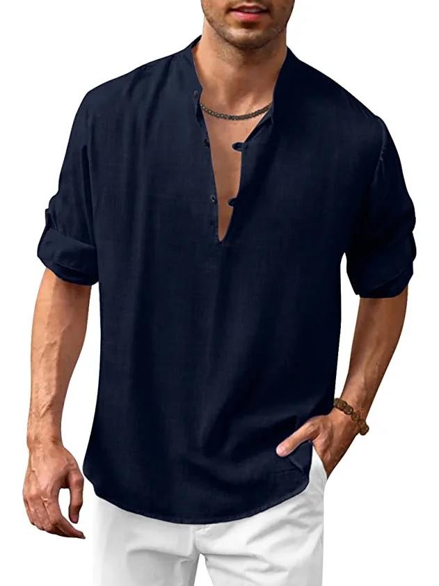 Men's Hawaiian Vacation Long Sleeve Shirt