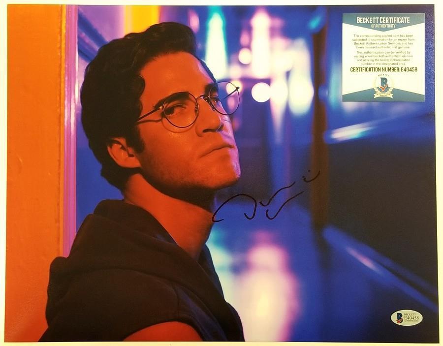 Actor DARREN CRISS Signed 11x14 Photo Poster painting American Crime Story Auto~ Beckett BAS COA