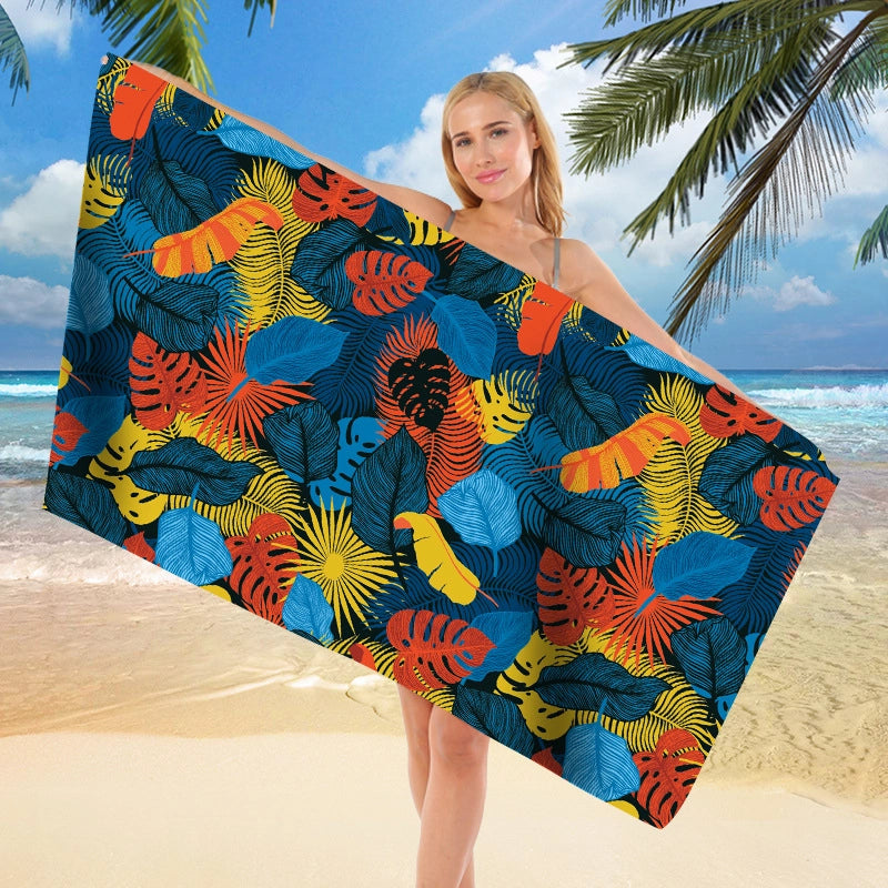 Vacation Geometric Superfine Fiber Beach Towel Towels