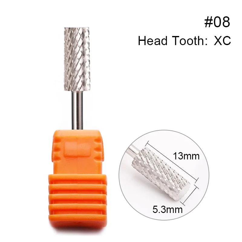 1 Pc Nail Drill Bit Multi-size Silver Manicure Nail Art Tool Electric Manicure Machine Device-Nail Inspo