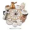 (US Only)Acrylic Special Shaped Coffee Drink 5D Diamond Painting Clock Art Craft