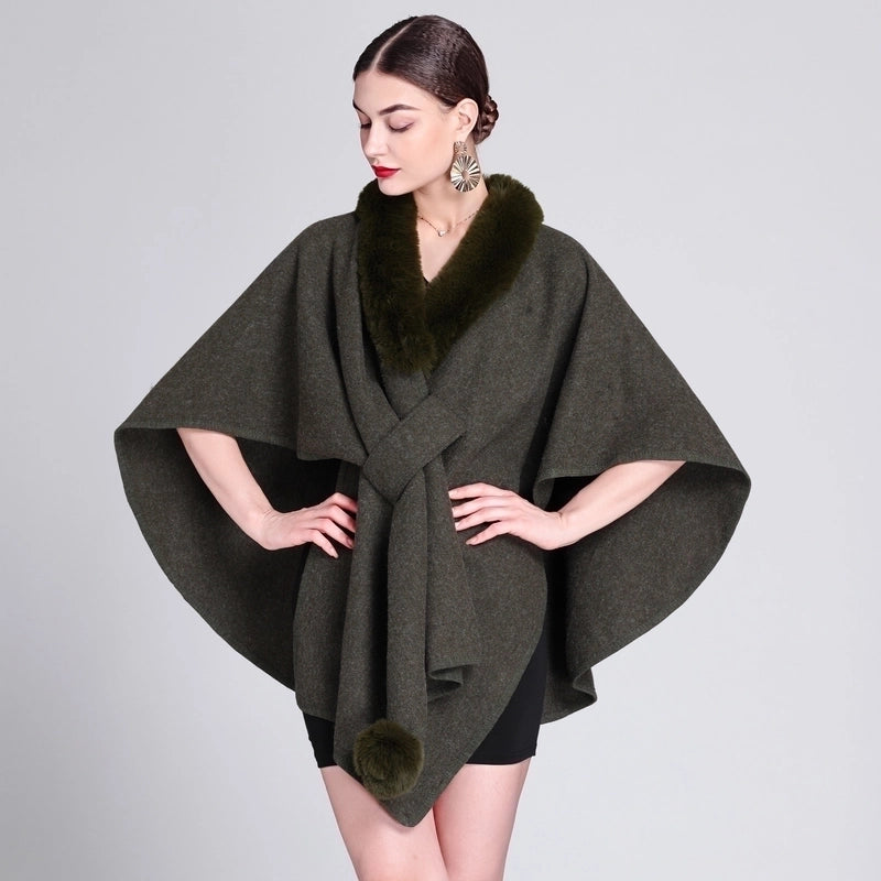Women’s Minimalist Commute Solid Color Acrylic Fiber/artificial Wool Patchwork Shawl