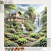 Diamond Painting-DIY Crystal Rhinestone Forest Cabin