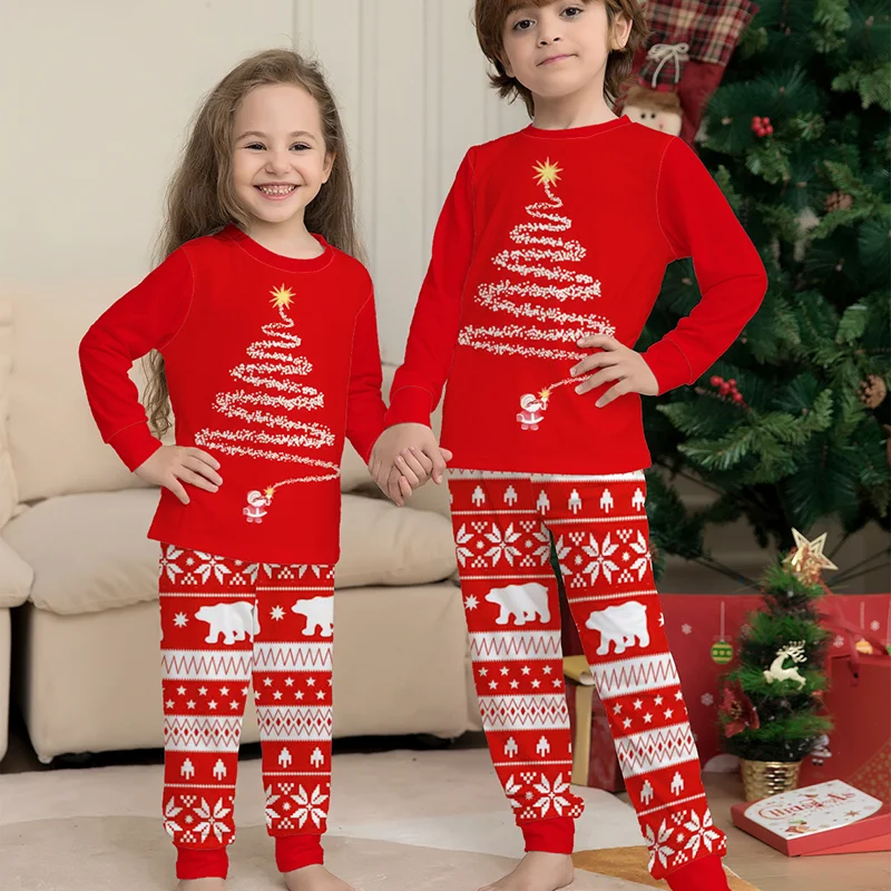 2022 Stylish Christmas Home Matching Pajama Set