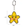 Beaded Pendant Key Ring Star