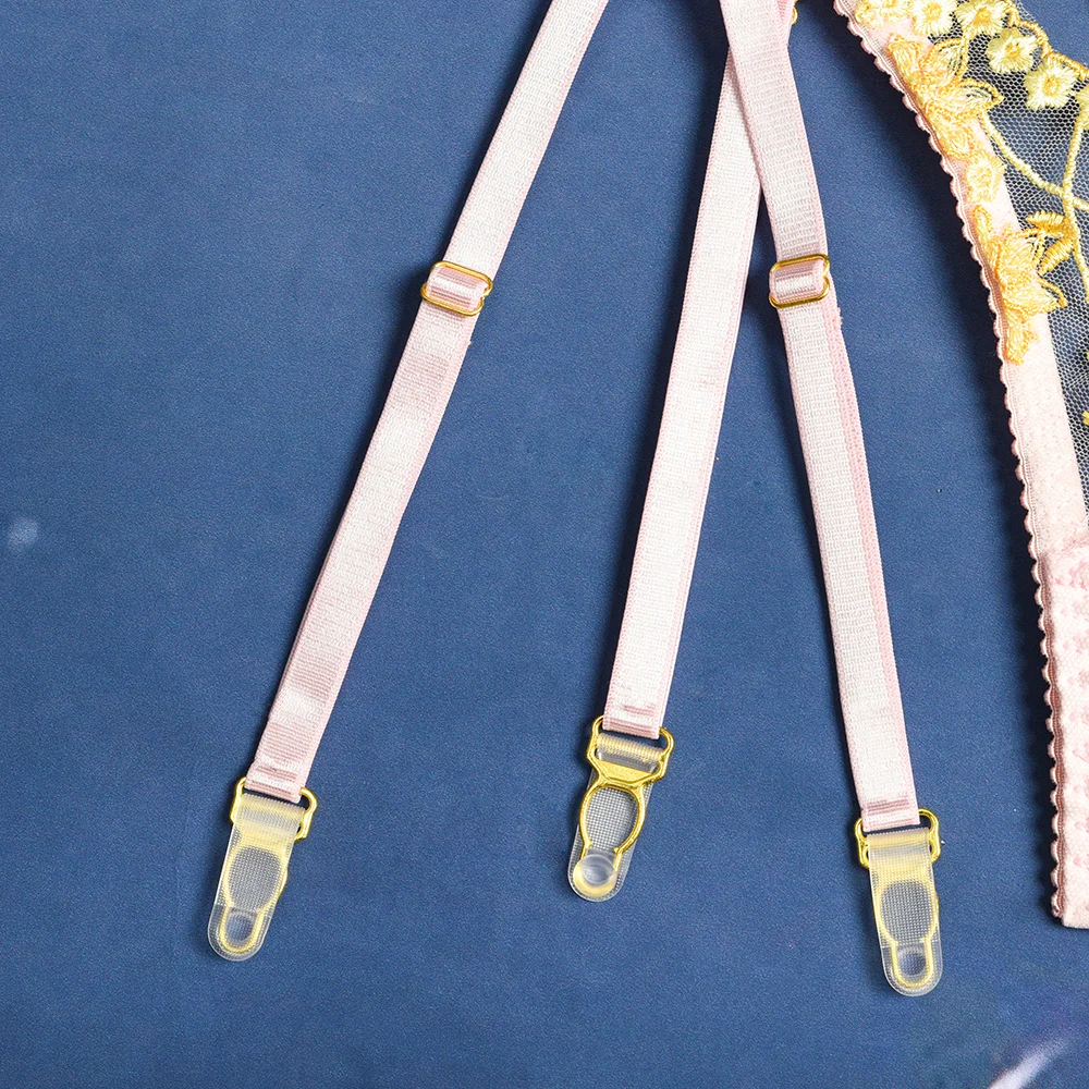 Billionm Sexy Lingerie Women Panties Bra Set Lace Hollow Out Underwear Pink Bandage Nightwear Erotic Porn Satin Lingerie Set Embroidery