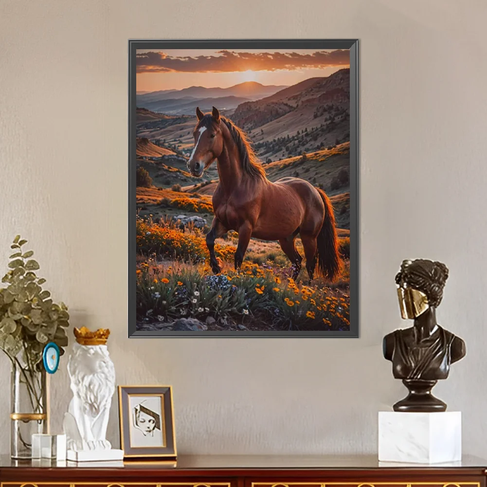 Diamond Painting - Full Round Drill - Horse(Canvas|40*50cm)