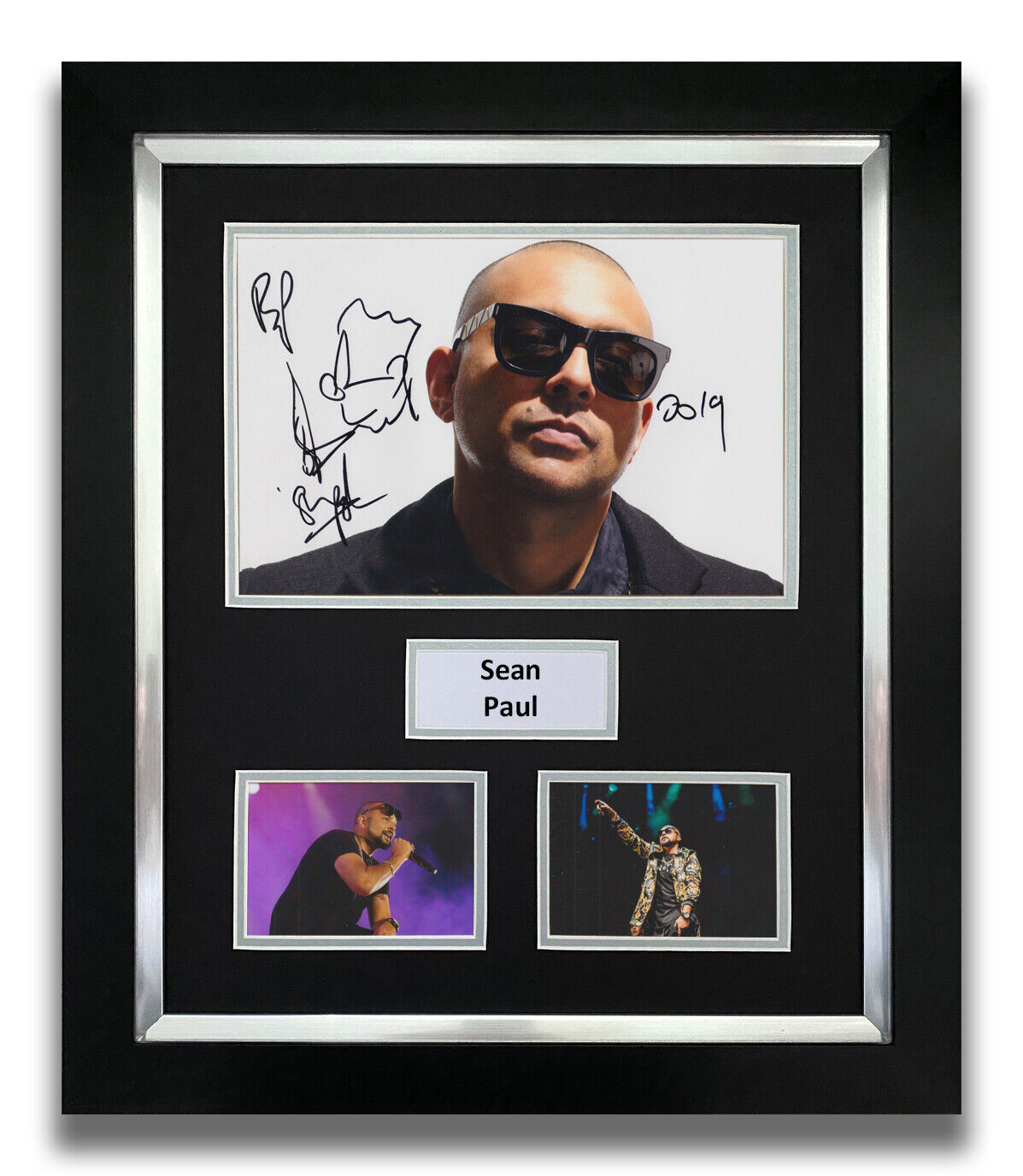 SEAN PAUL HAND SIGNED FRAMED Photo Poster painting DISPLAY - MUSIC AUTOGRAPH 1.