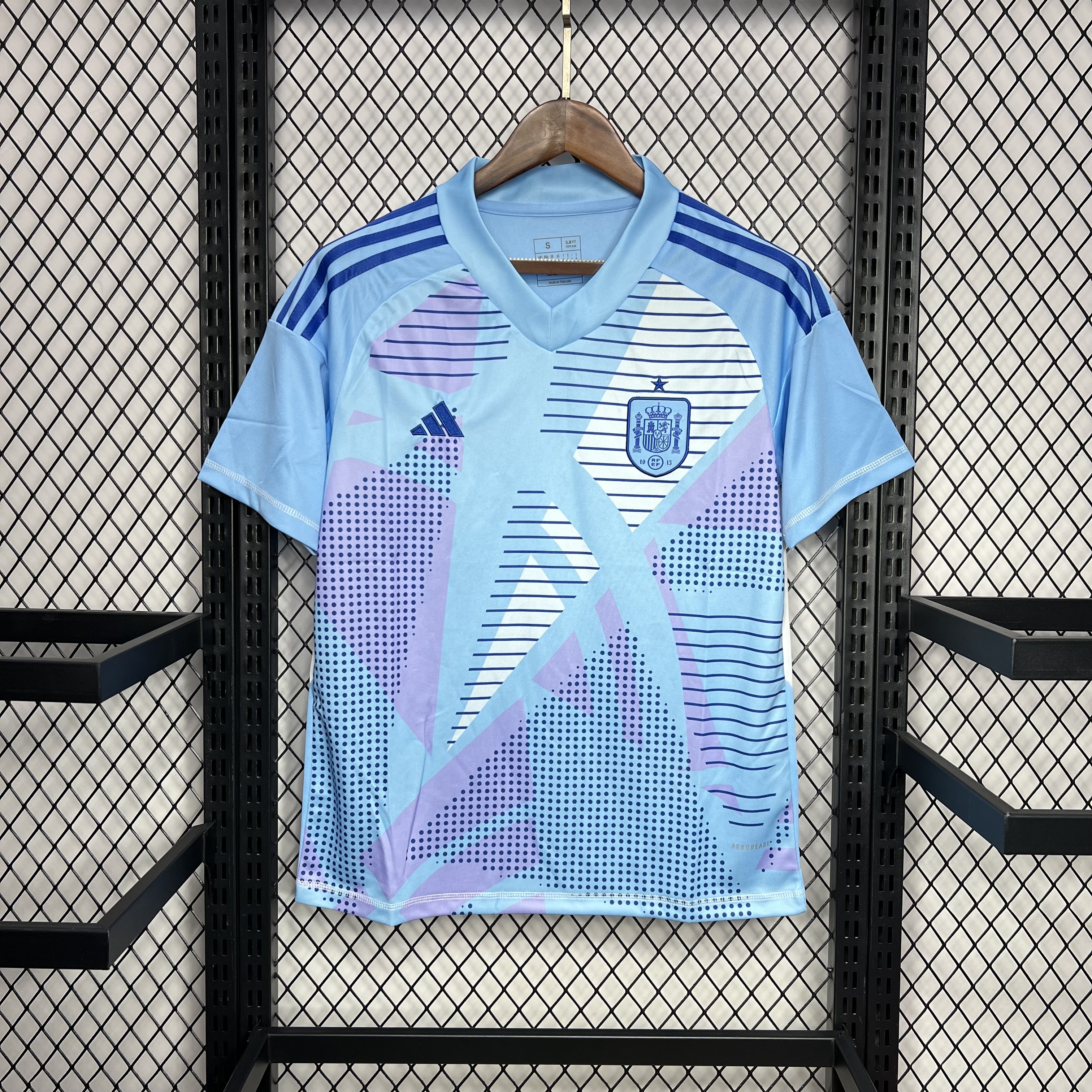 Spain 2024 Blue Goalkeeper Jersey - Fans Version