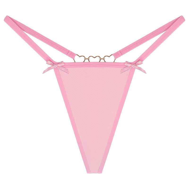 Lovingerie - Sexy Love Heart Chain Bowknot Low Waist Seamless Women's Thong