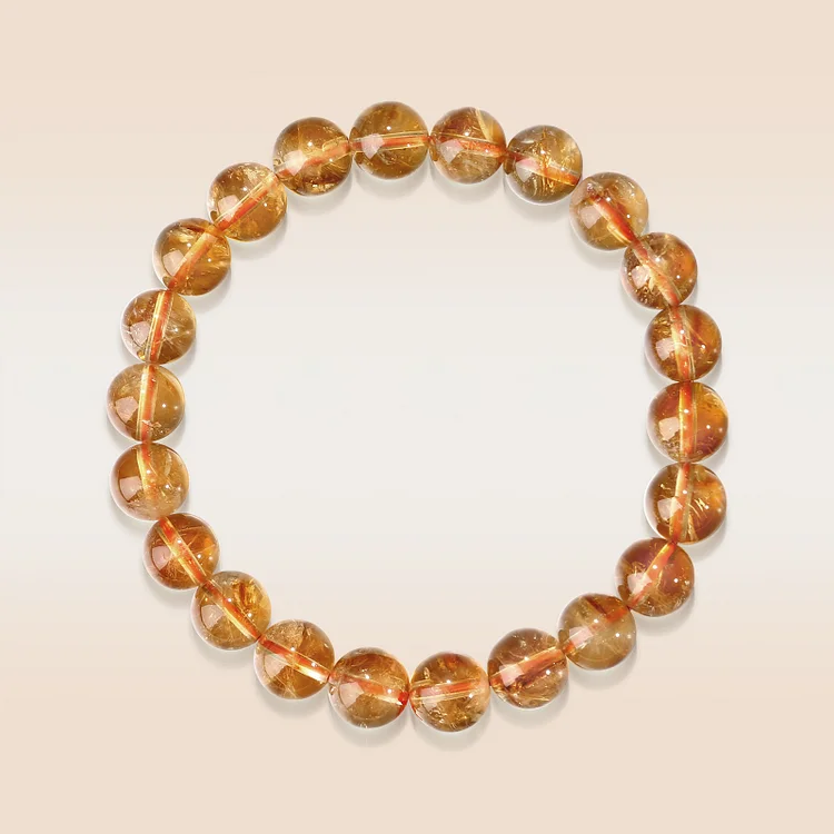 Natural Citrine Pyramid Bracelet