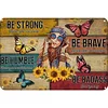 Be Badass Everyday Flower Children - Metal Tin Signs(8*12Inch/12*16Inch)