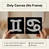 12pcs DIY Constellation Pearl Dot Painting No Frame Pearl Painting Art Kits 15x15cm Pearl Gem Paintings Picture Arts Craft for Adults Beginners Home Wall Decor