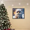 >SALE<5D DIY Full Round Drill Diamond Painting Winter Fox Kit Home Decoration 35x30cm