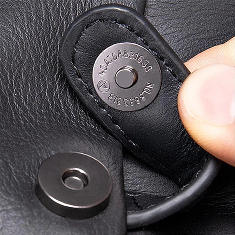 Irregular Shape Leather Zipper Daily Chest Bag Crossbody Packs