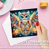 6pcs Diamond Painting Owl Greeting Card Kits with Envelopes for Family Friend Gifts