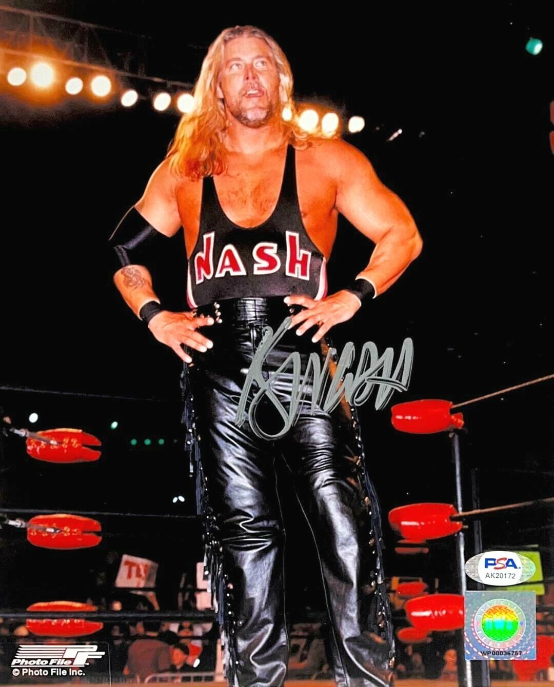 WWE KEVIN NASH HAND SIGNED AUTOGRAPHED 8X10 WRESTLING Photo Poster painting WITH PSA DNA COA 4