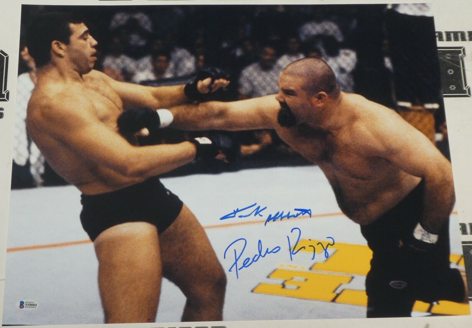 Tank Abbott Pedro Rizzo Signed UFC 16x20 Photo Poster painting BAS Beckett COA Picture Autograph