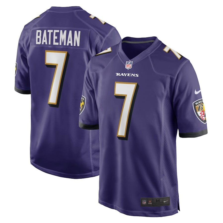 Rashod Bateman Baltimore Ravens Jersey mysite