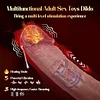Vibrador el&eacute;trico telesc&oacute;pico com 3 modos de pulsa&ccedil;&atilde;o e 5 modos de vibra&ccedil;&atilde;o, formato realista de p&ecirc;nis de 21,5 cm (8,5 polegadas), adequado para estimula&ccedil;&atilde;o clitoriana, do ponto G e anal, feito de silicone l&iacute;quido, com ventosa, #86KT2D3D