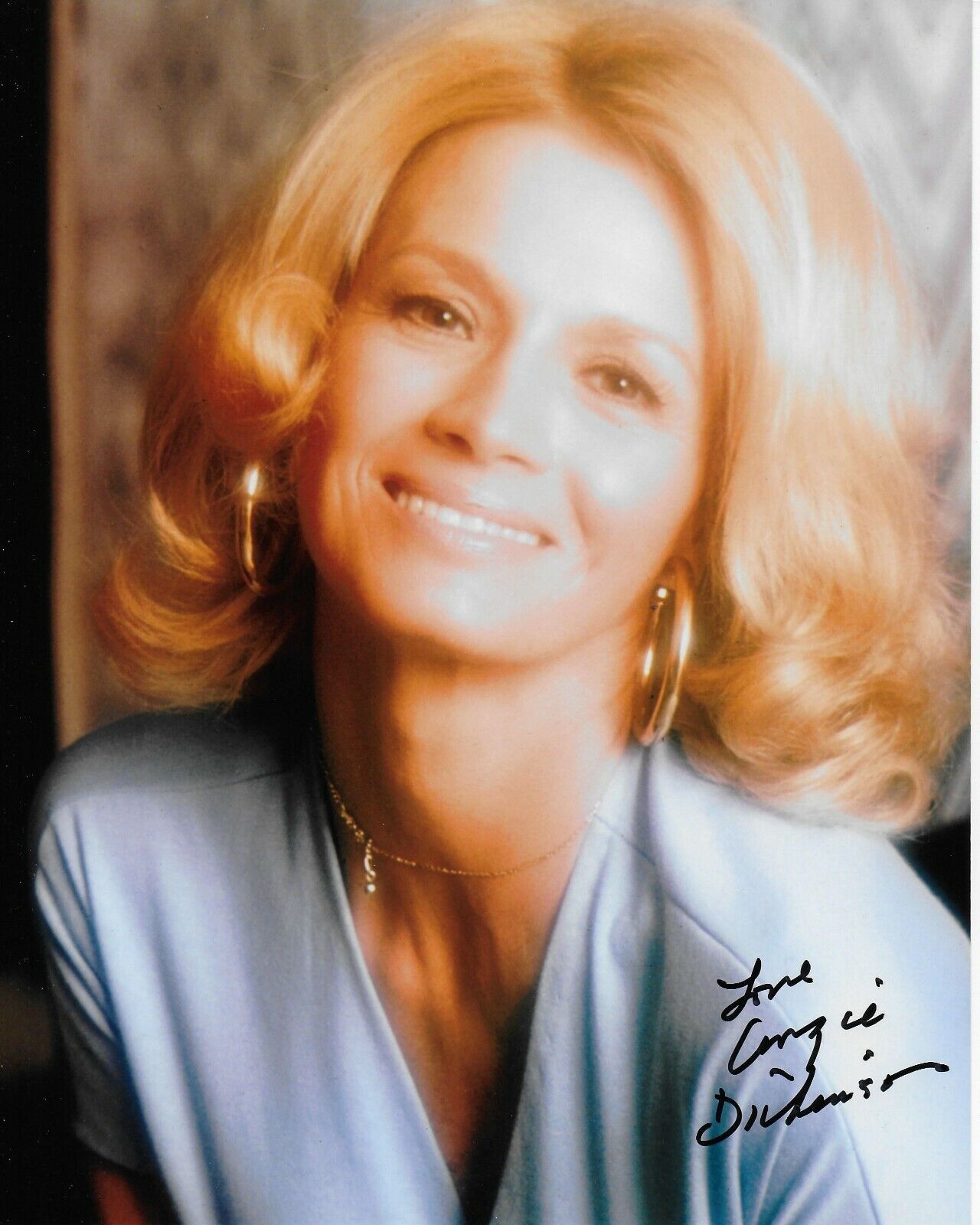 Angie Dickinson Original Autographed 8X10 Photo Poster painting #24