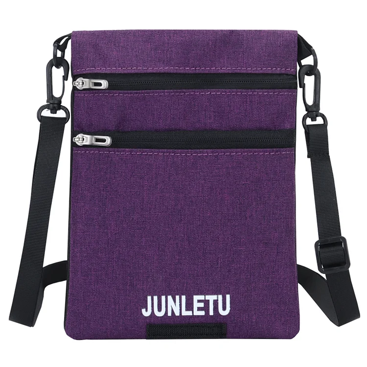 Waterproof Travel Shoulder Neck Bag Messenger Passport Holder (Purple)