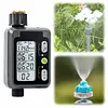 Sprinkler Timer with Easy Installation Rain Sensing Programmable Hose Faucet Controller IPX5 Waterproof for Plant Yard Lawns Outdoor (English Version)