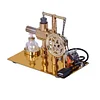 Hot Air Stirling Engine with USB Light Balance Single Cylinder Hot Air Engine Physics Engine Children Adult Toy