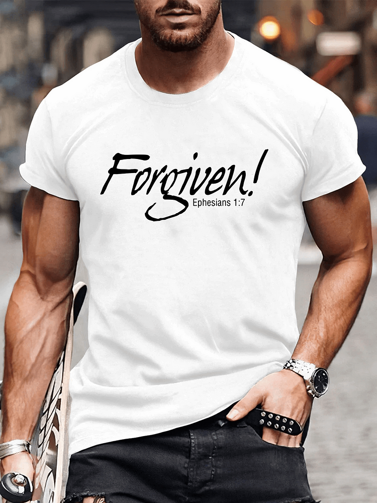 Forgiven Ephesians 1:7 Men's T-shirt