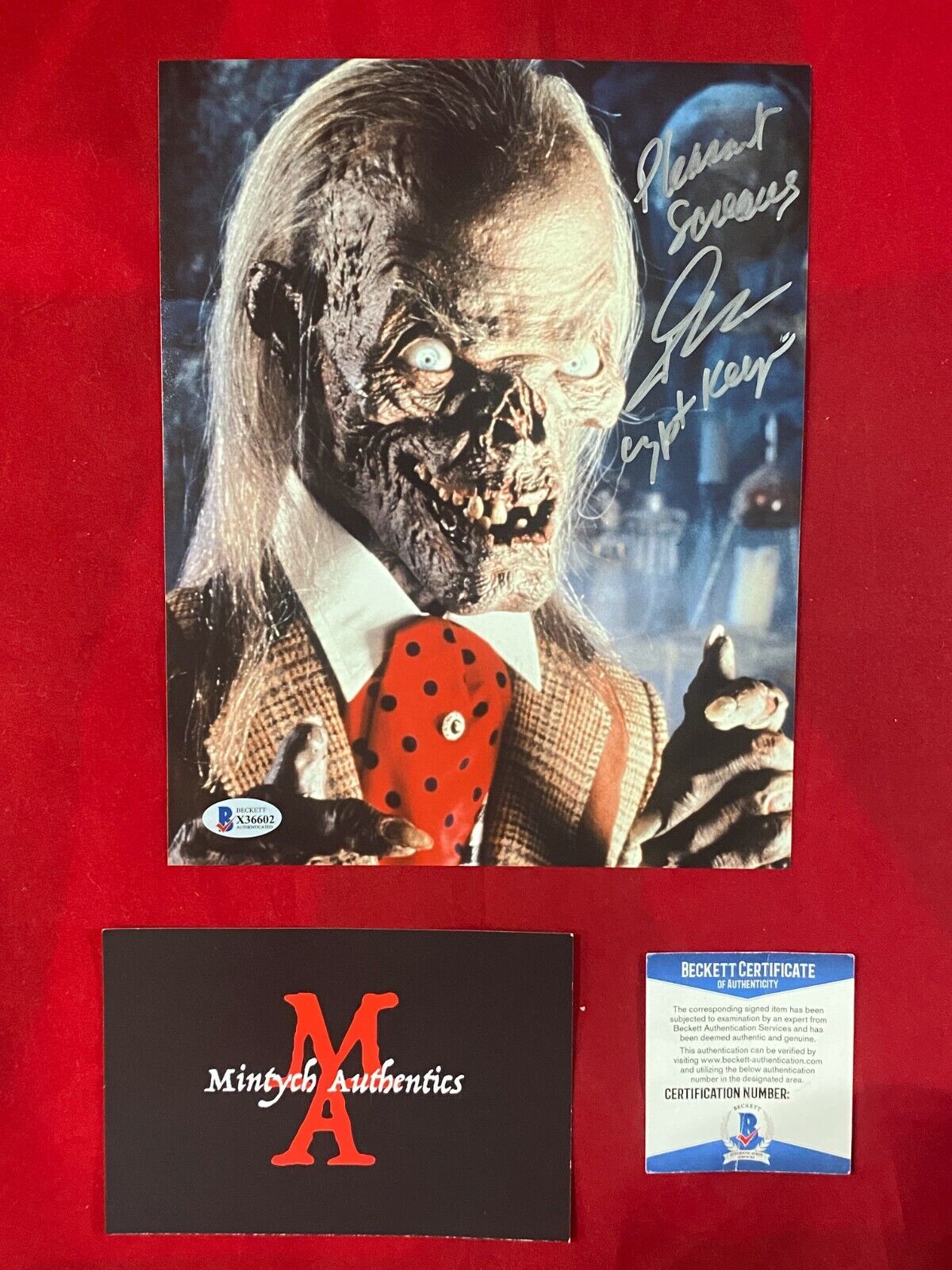 JOHN KASSIR AUTOGRAPHED SIGNED 8x10 Photo Poster painting! TALES FROM THE CRYPT! BECKETT COA!