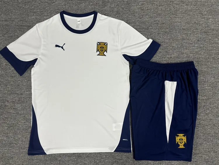 25-26 season children's version of the Portugal white jersey