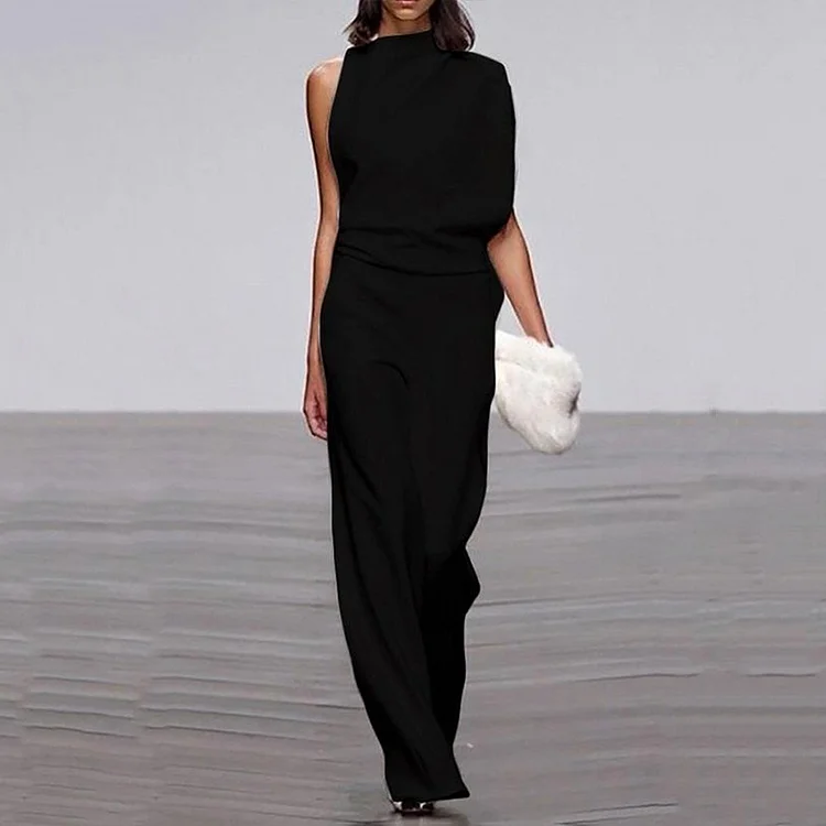 Fashion High Neck Jumpsuit