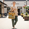 Sunflower Quited Tote Bag by Inlyline