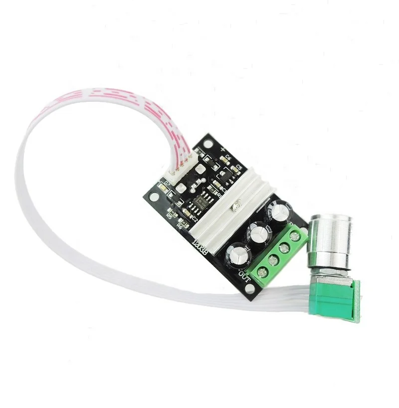 1203BKW DC6-28V 3A PWM Motor Speed Controller 24v DC Motor Speed Control with Switch Speed Governor for Fan Led Dimmer