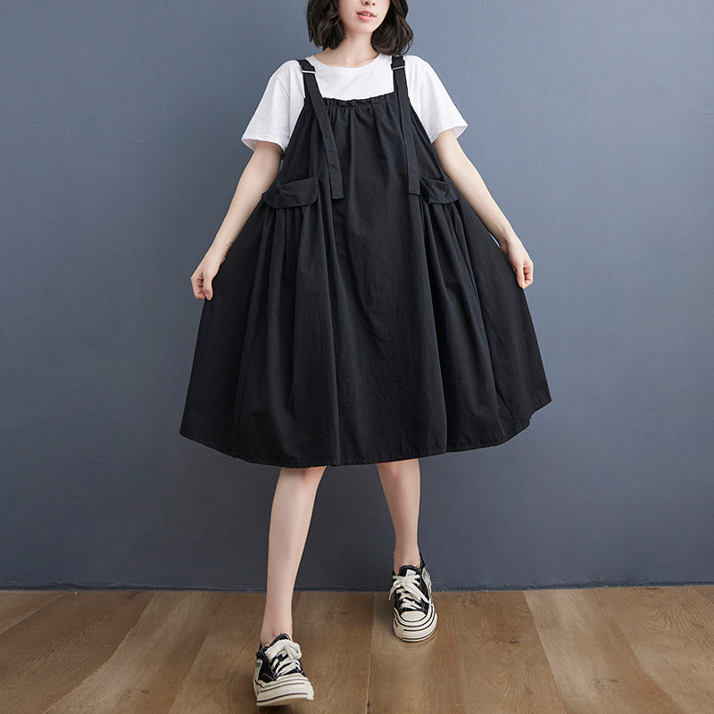 Women's Loose Fashion High Waist Large Casual Dress