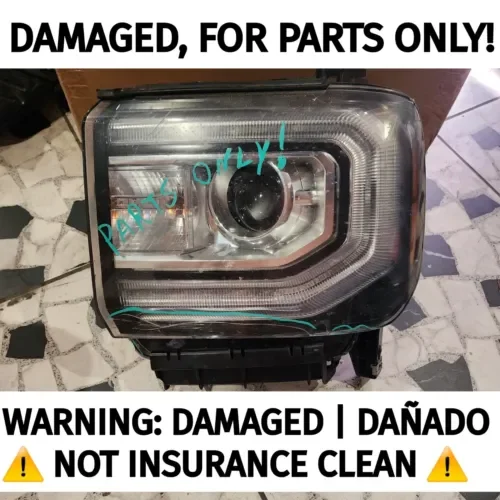 Dronehint (DAMAGED) 2016-2018 GMC Sierra 1500 Left Driver Headlight (PARTS ONLY) OEM  Parts