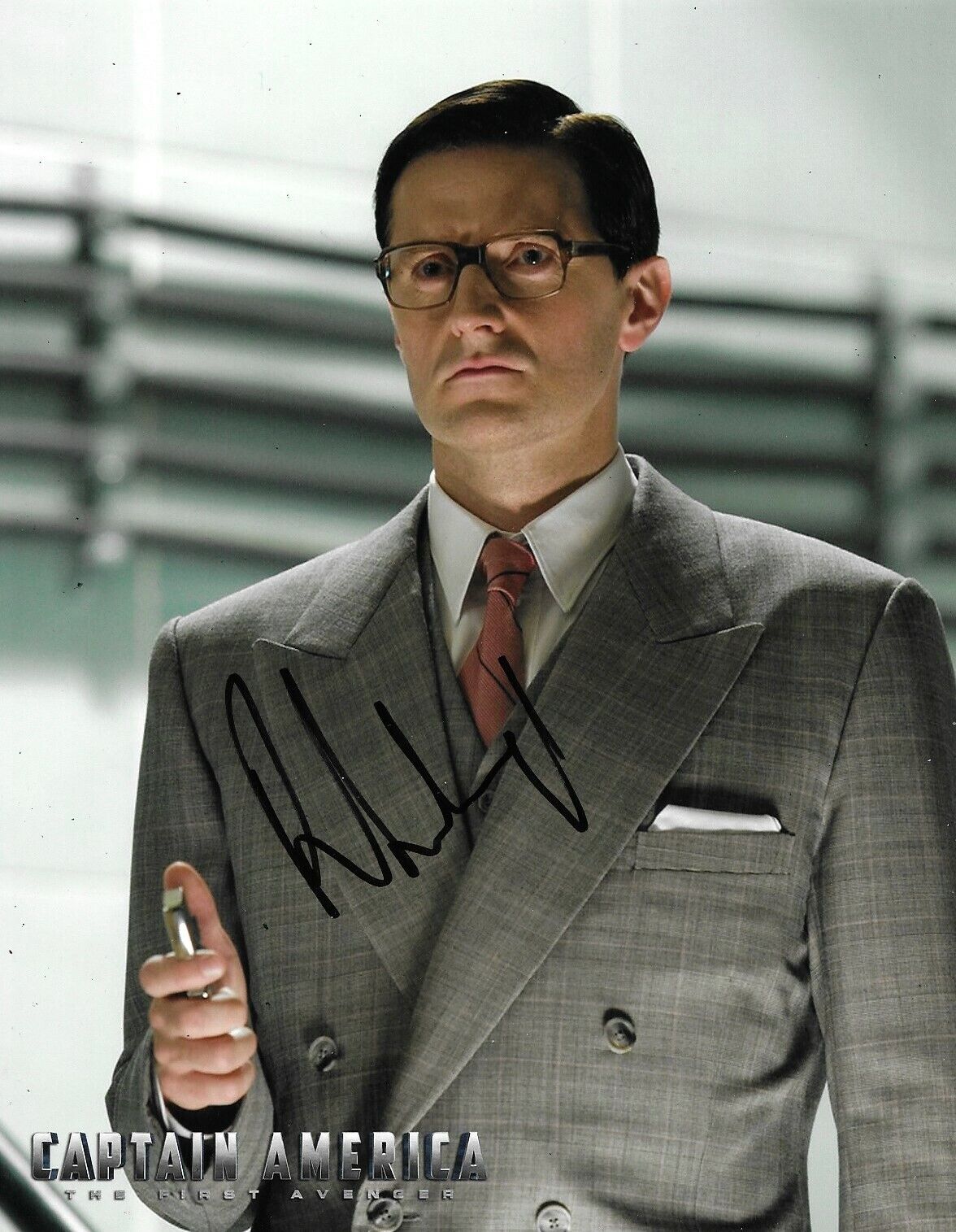 Richard Armitage Signed Captain America: The First Avenger 10x8 Photo Poster painting AFTAL